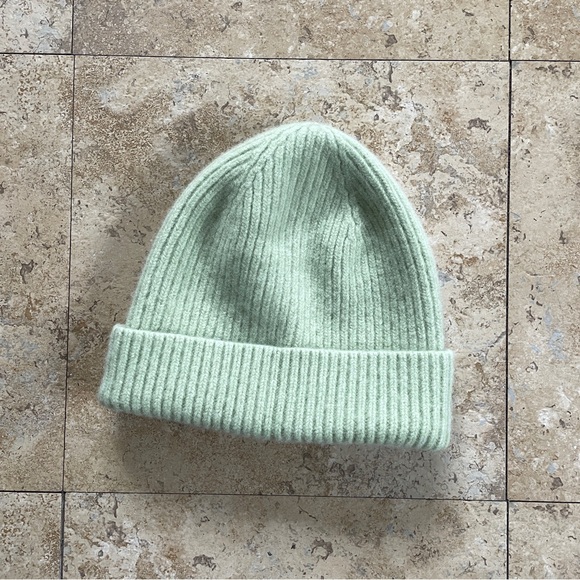 The Arrivals Accessories - The Arrivals mint wool beanie
